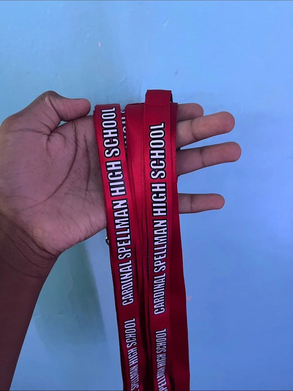 8 Cardinal Spellman High School Red Lanyards - School ID Holder